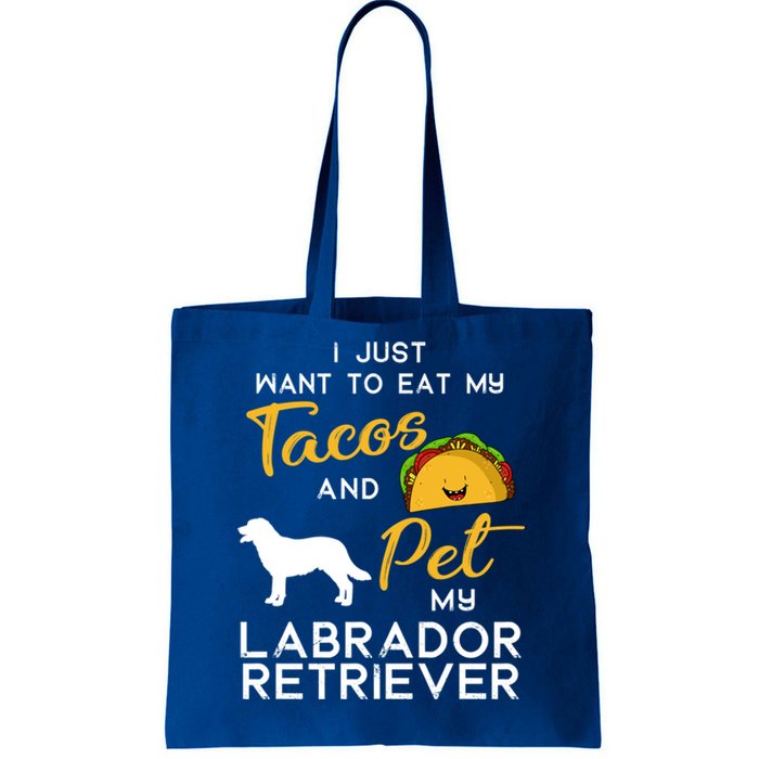 Labrador Retriever Dog Tacos Lover Owner Xmas Birthday Gift Tote Bag