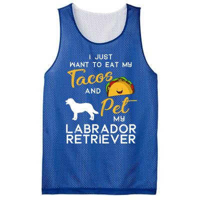 Labrador Retriever Dog Tacos Lover Owner Xmas Birthday Gift Mesh Reversible Basketball Jersey Tank