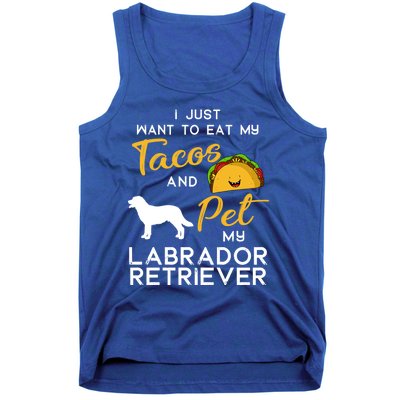 Labrador Retriever Dog Tacos Lover Owner Xmas Birthday Gift Tank Top