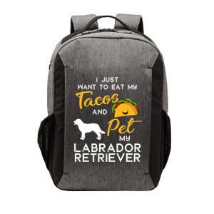 Labrador Retriever Dog Tacos Lover Owner Xmas Birthday Gift Vector Backpack