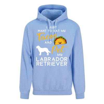 Labrador Retriever Dog Tacos Lover Owner Xmas Birthday Gift Unisex Surf Hoodie