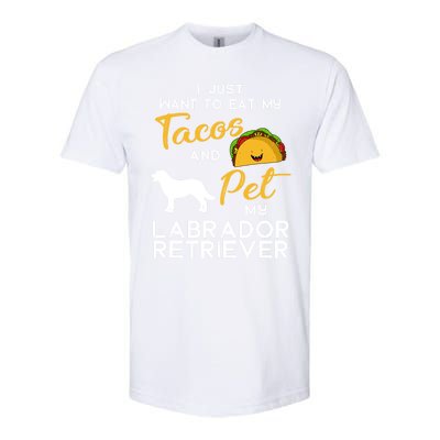 Labrador Retriever Dog Tacos Lover Owner Xmas Birthday Gift Softstyle CVC T-Shirt