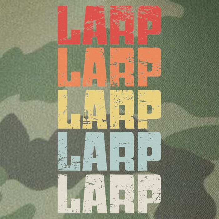 Larp Retro Distressed Larping Legacy Tie Dye Trucker Hat