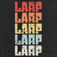 Larp Retro Distressed Larping Cool Comfort Performance Bucket Hat