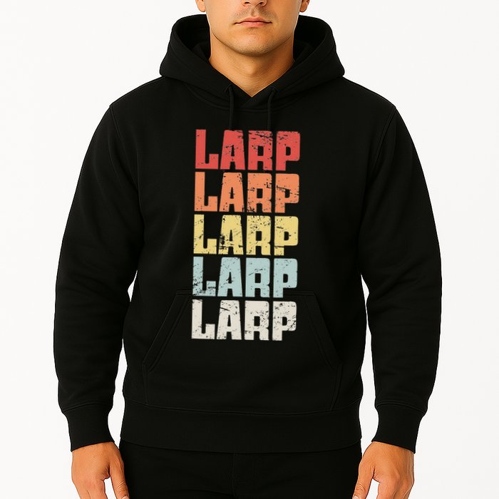 Larp Retro Distressed Larping Hoodie