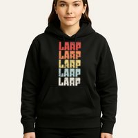 Larp Retro Distressed Larping Hoodie