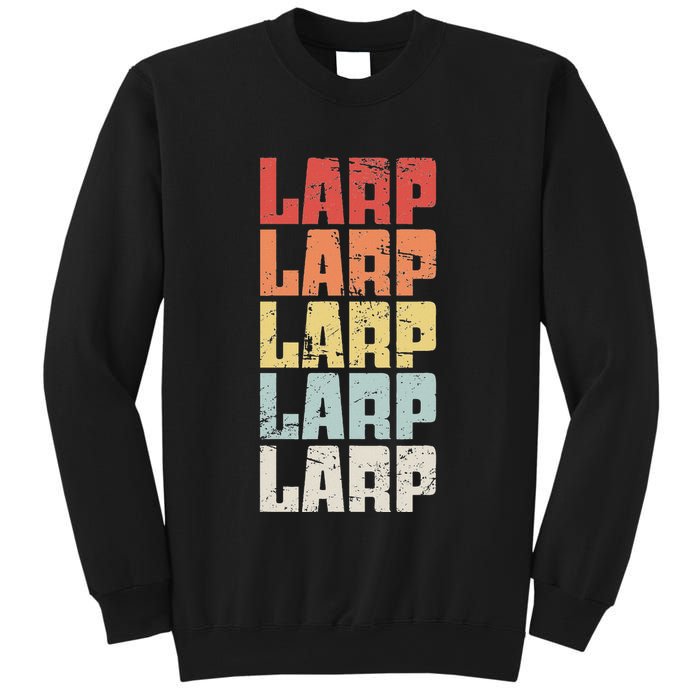 Larp Retro Distressed Larping Sweatshirt