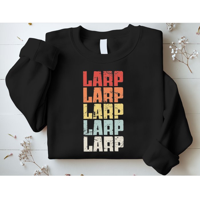 Larp Retro Distressed Larping Sweatshirt