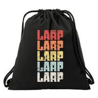 Larp Retro Distressed Larping Drawstring Bag