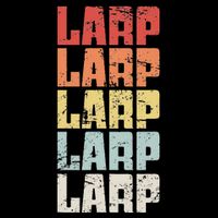 Larp Retro Distressed Larping 16 in Basic Backpack