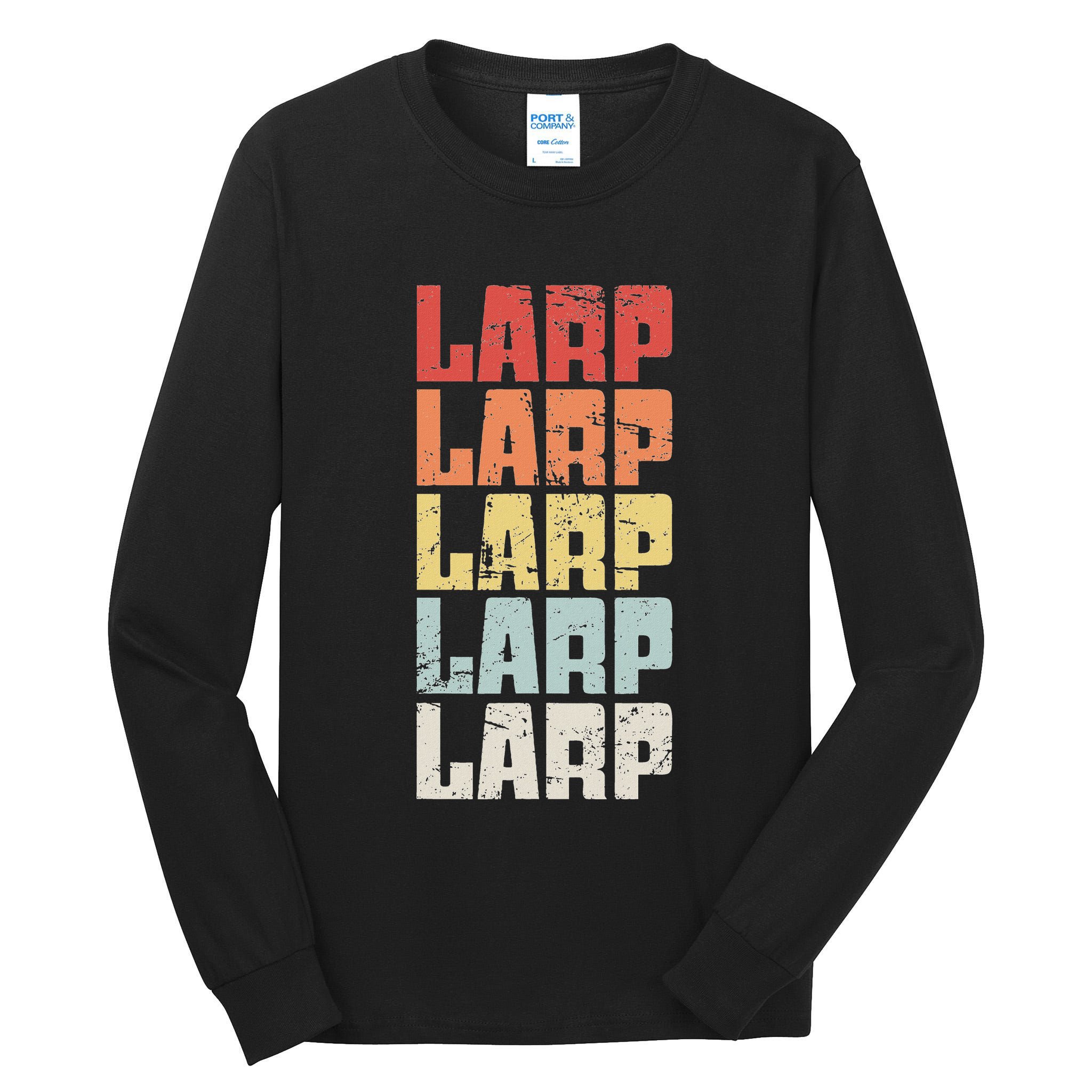Larp Retro Distressed Larping Tall Long Sleeve T-Shirt