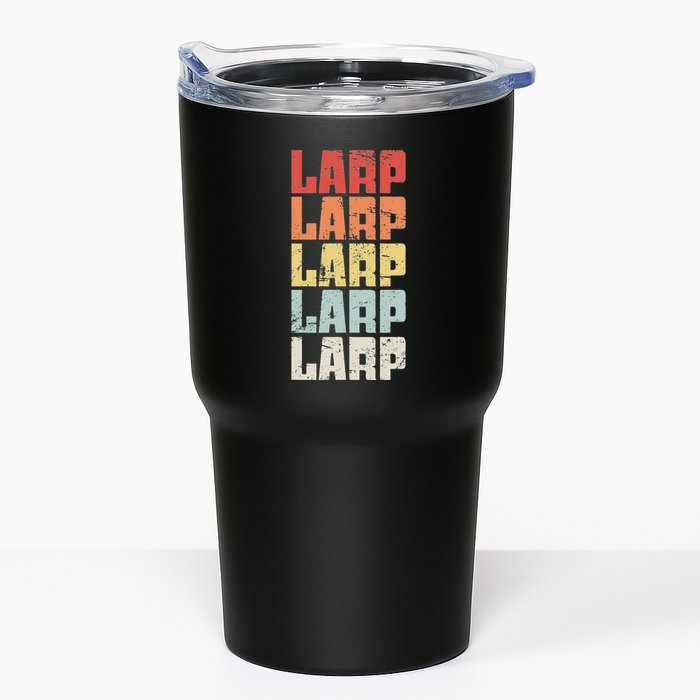 Larp Retro Distressed Larping Tumbler