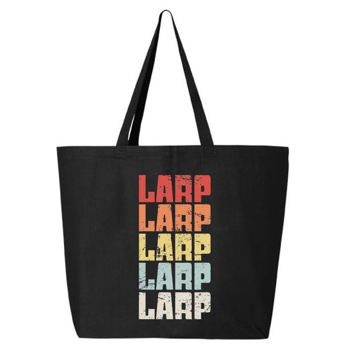 Larp Retro Distressed Larping 25L Jumbo Tote