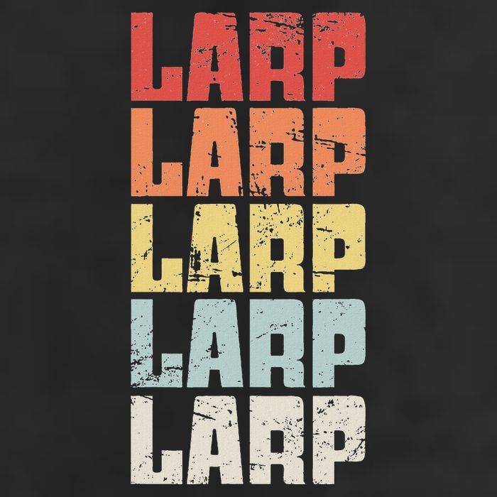 Larp Retro Distressed Larping 25L Jumbo Tote
