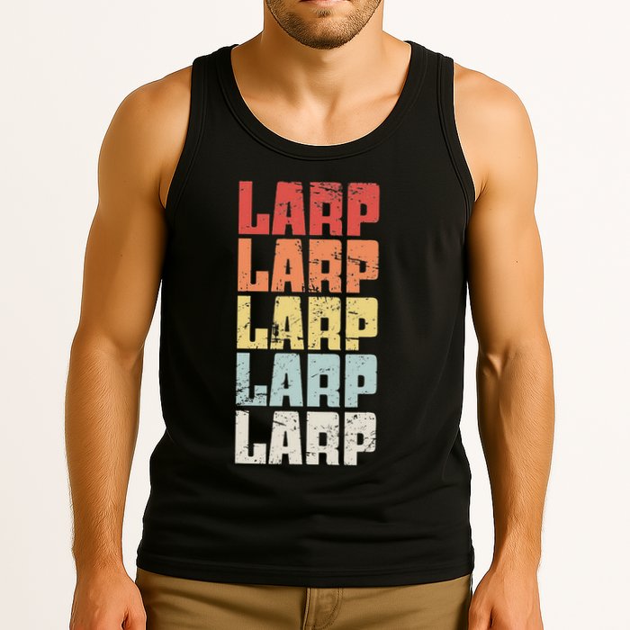 Larp Retro Distressed Larping Tank Top