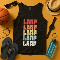 Larp Retro Distressed Larping Tank Top