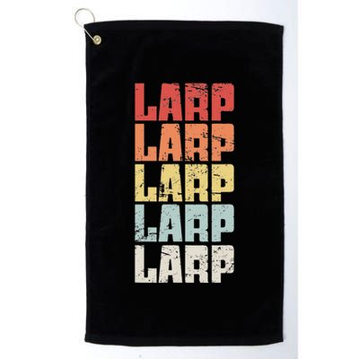 Larp Retro Distressed Larping Golf Towel