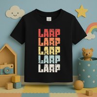 Larp Retro Distressed Larping Toddler T-Shirt