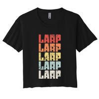 Larp Retro Distressed Larping Crop Top
