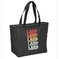 Larp Retro Distressed Larping Zip Tote Bag