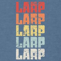 Larp Retro Distressed Larping Garment-Dyed Sweatshirt