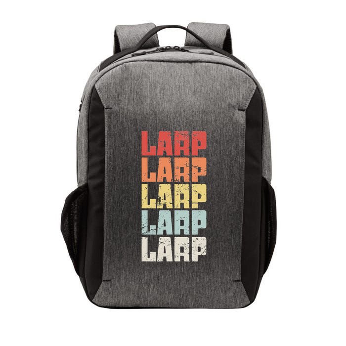 Larp Retro Distressed Larping Vector Backpack