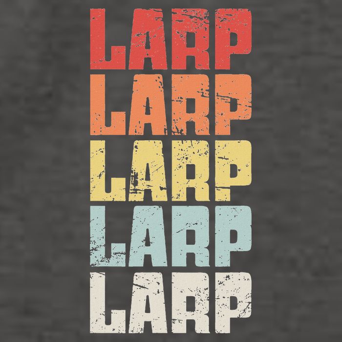 Larp Retro Distressed Larping Vector Backpack