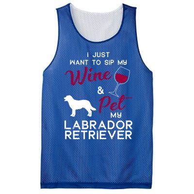 Labrador Retriever Dog Wine Lover Owner Xmas Birthday Gift Funny Gift Mesh Reversible Basketball Jersey Tank