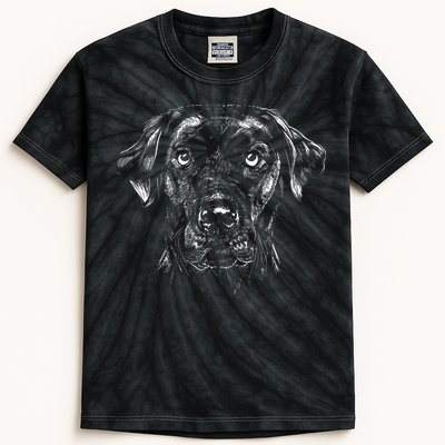 Labrador Retriever Dog Kids Tie-Dye T-Shirt