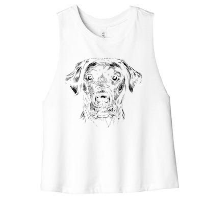 Labrador Retriever Dog Women's Racerback Cropped Tank