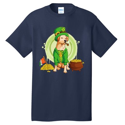 Labrador Retriever Dog Leprechaun Hat Irish Flag Labbi Tall T-Shirt