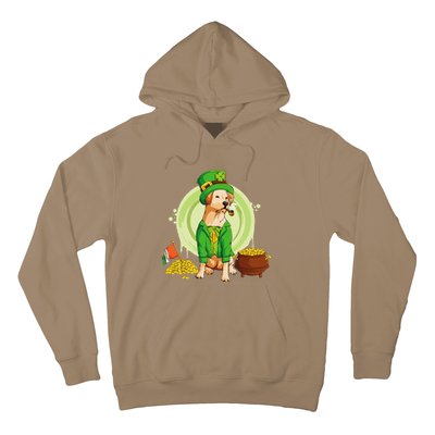 Labrador Retriever Dog Leprechaun Hat Irish Flag Labbi Hoodie