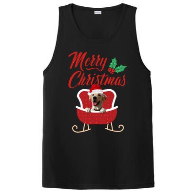 Labrador Retriever Dog Merry Christmas Design For The Holiday Season! PosiCharge Competitor Tank