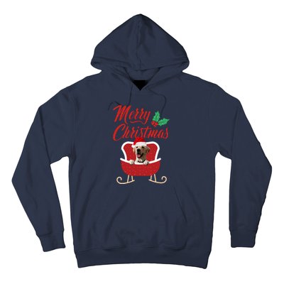 Labrador Retriever Dog Merry Christmas Design For The Holiday Season! Hoodie