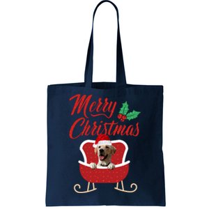 Labrador Retriever Dog Merry Christmas Design For The Holiday Season! Tote Bag