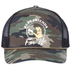 Labrador Retriever Design Funny Labrador Lovers Retro Rope Trucker Hat Cap