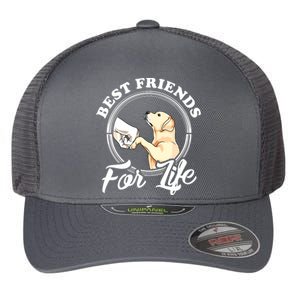 Labrador Retriever Design Funny Labrador Lovers Flexfit Unipanel Trucker Cap