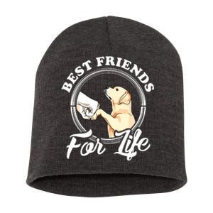 Labrador Retriever Design Funny Labrador Lovers Short Acrylic Beanie