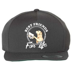 Labrador Retriever Design Funny Labrador Lovers Wool Snapback Cap