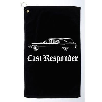 Last Responder Death Humor Funeral Hearse For The Dead Golf Towel