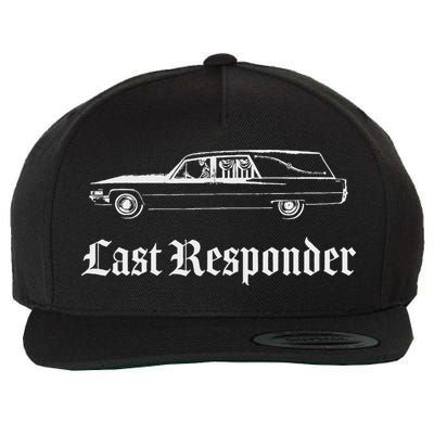 Last Responder Death Humor Funeral Hearse For The Dead Wool Snapback Cap