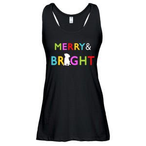 Labrador Retriever Dog Puppy Merry And Bright Christmas Ladies Essential Flowy Tank