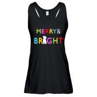 Labrador Retriever Dog Puppy Merry And Bright Christmas Ladies Essential Flowy Tank