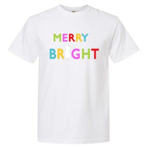 Labrador Retriever Dog Puppy Merry And Bright Christmas Garment-Dyed Heavyweight T-Shirt