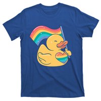 Lgbtq Rubber Duck Colorful Rainbow Proud Gay Month Funny Gift T-Shirt