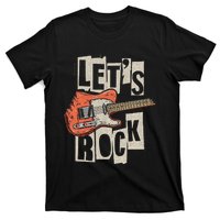 LetS Rock Electric Guitar Music Lover Band Guitarist T-Shirt