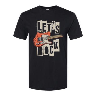 LetS Rock Electric Guitar Music Lover Band Guitarist Softstyle CVC T-Shirt