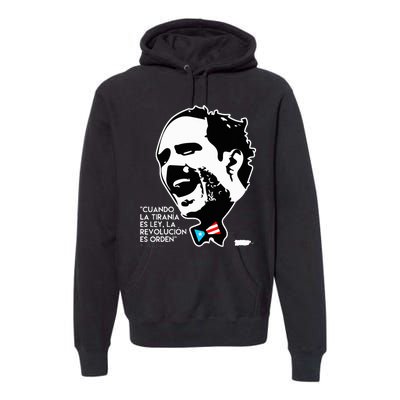 La Revolucion Es Orden Albizu Premium Hoodie