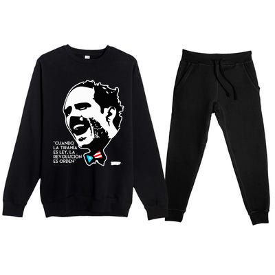 La Revolucion Es Orden Albizu Premium Crewneck Sweatsuit Set