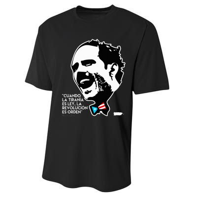 La Revolucion Es Orden Albizu Performance Sprint T-Shirt